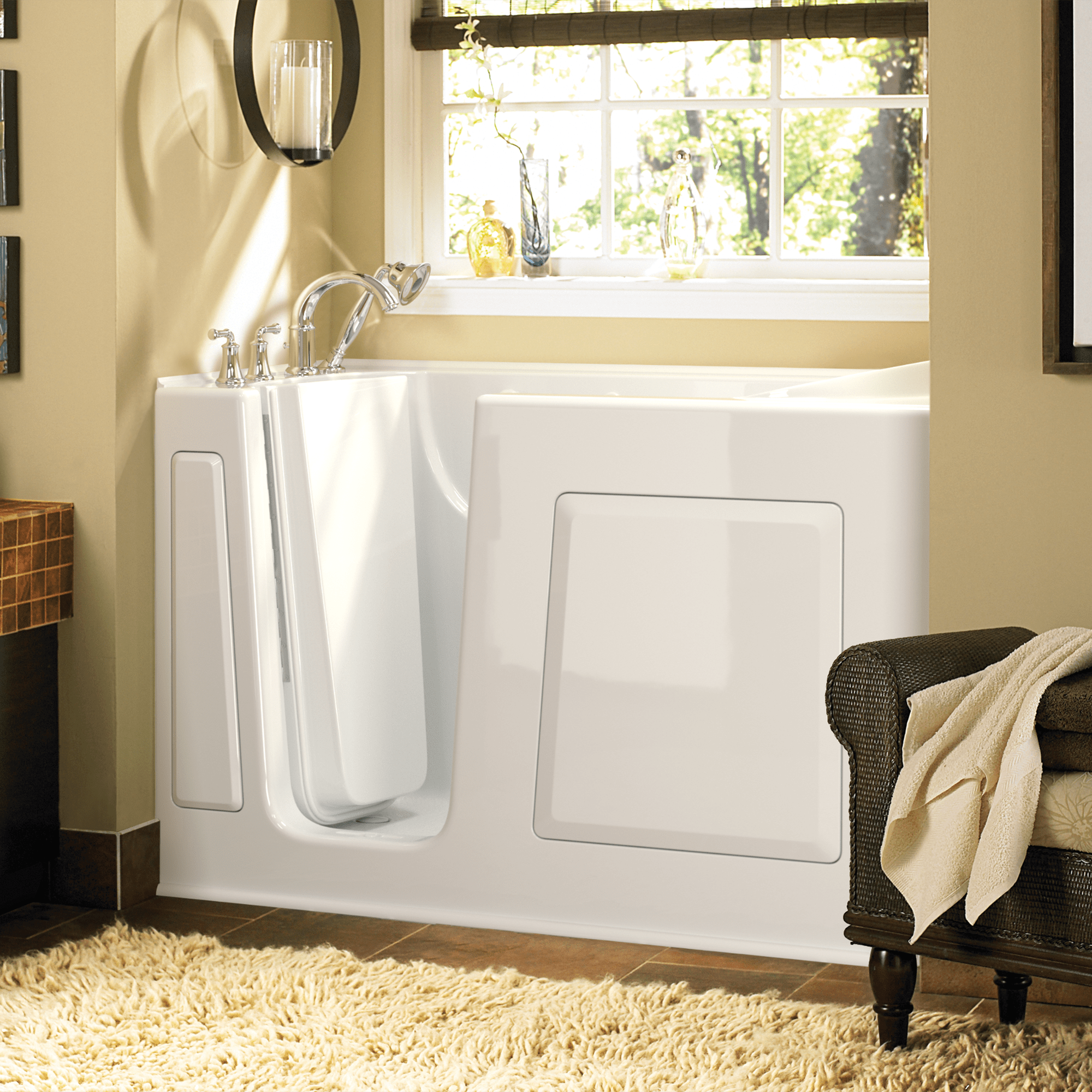 Gelcoat Value Series 30 x 60 -Inch Walk-in Tub With Soaker System - Left-Hand Drain With Faucet